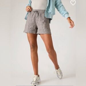 Athleta Linen Elastic Shorts